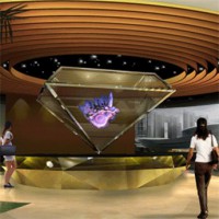 全息玻璃背景墻-全息投影膜-背景墻投影玻璃