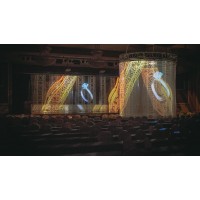 舞臺紗幕投影3D立體投影大型紗幕