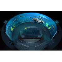 時代中視科技多通道環幕投影系統，大屏幕融合 拼接立體顯示系統