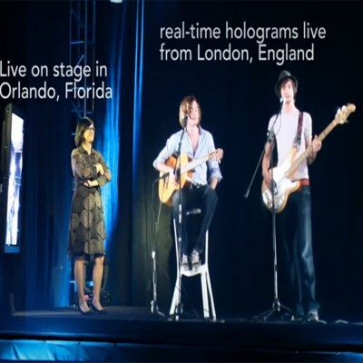 45度全息幻影成像膜 廣州裸眼3D立體高清透明膜反射膜廠家